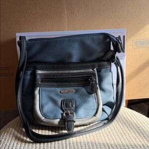 MultiSac Blue and Gray Crossbody Bag